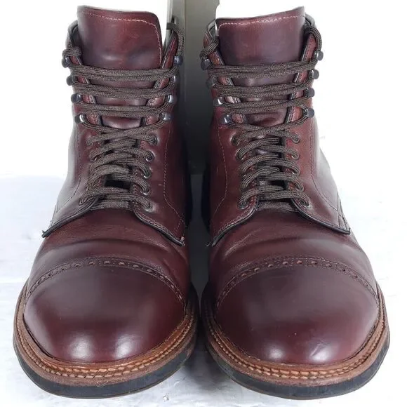 Alden Men's US 11,5B/D Brown Chromexel Leather LaceUp Cap Toe Ankle Jumper Boots - Picture 4 of 16